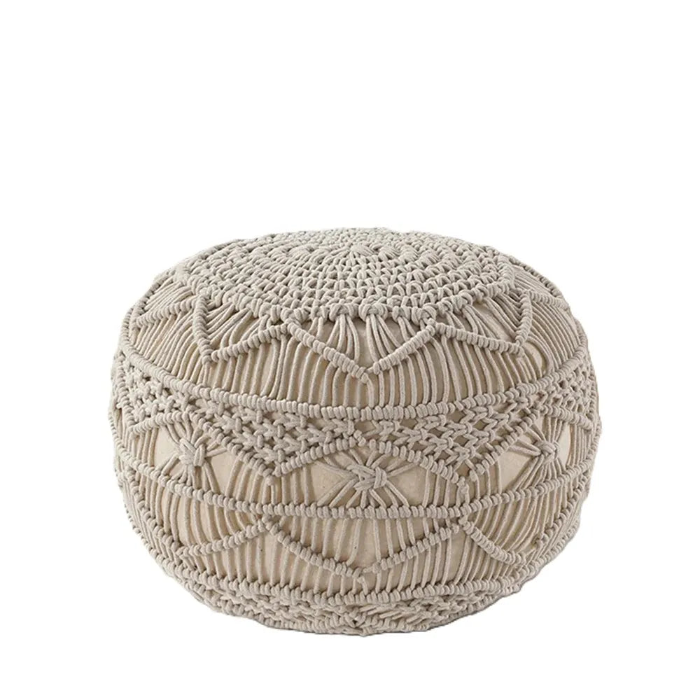 Rustic Charm Pouf
