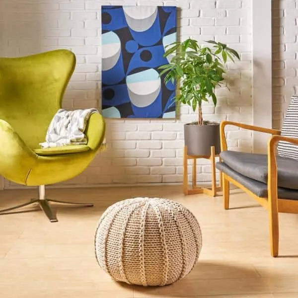 Terra Cotton Pouf