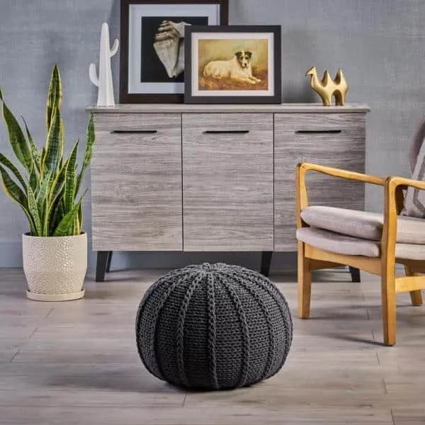 Stone Loom Pouf