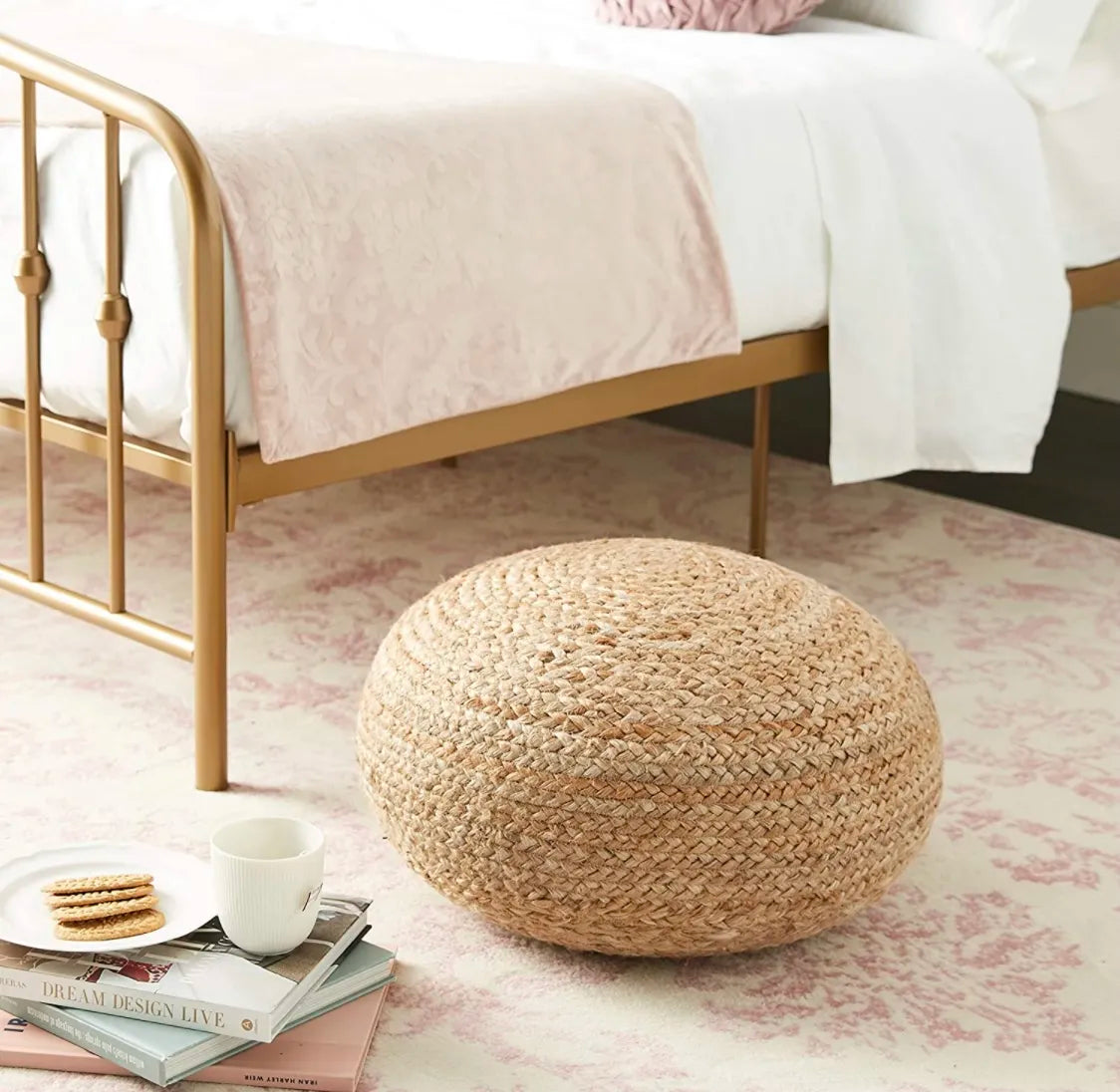 Haven Jute Pouf