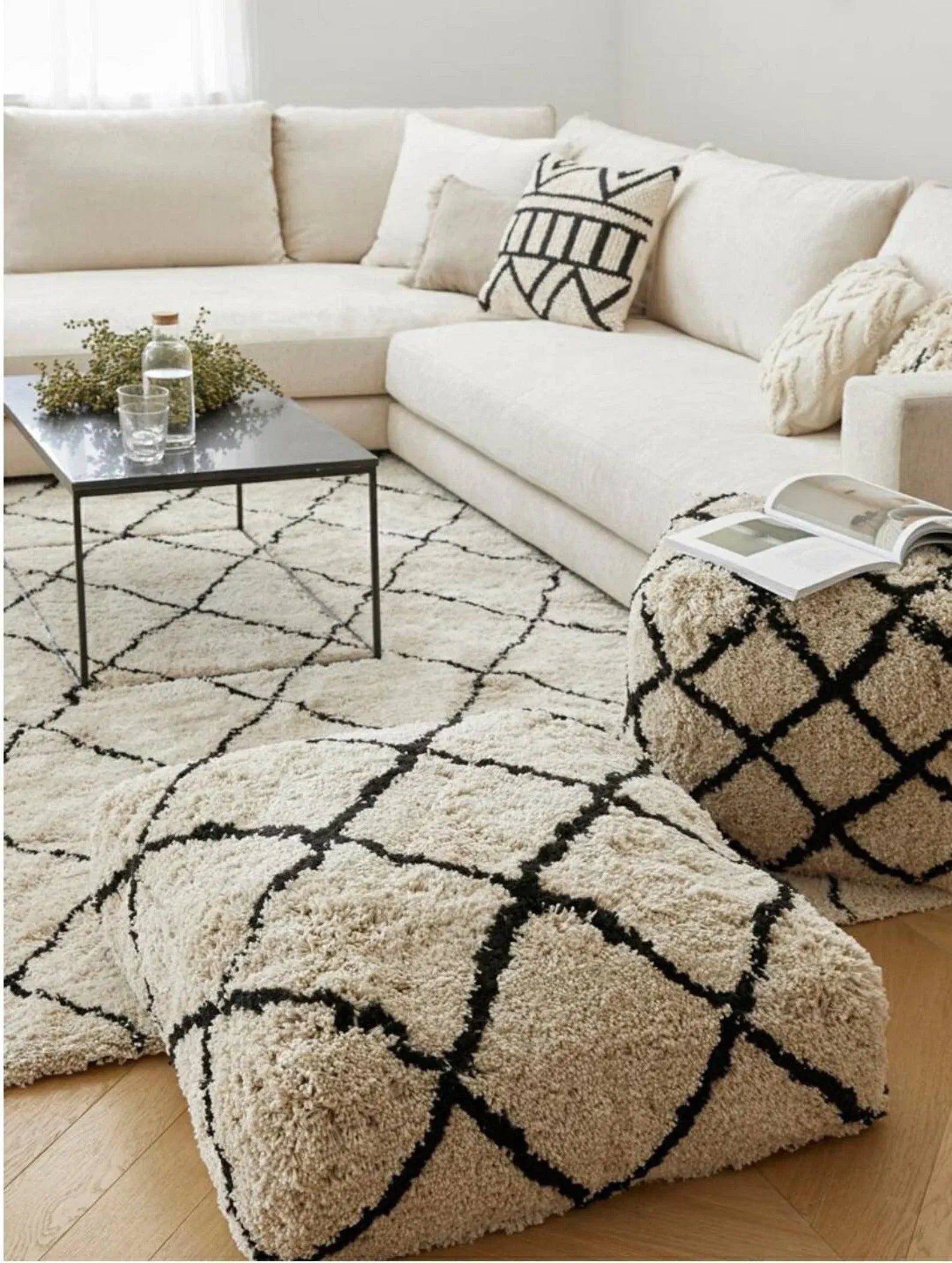 Serene Threads Pouf