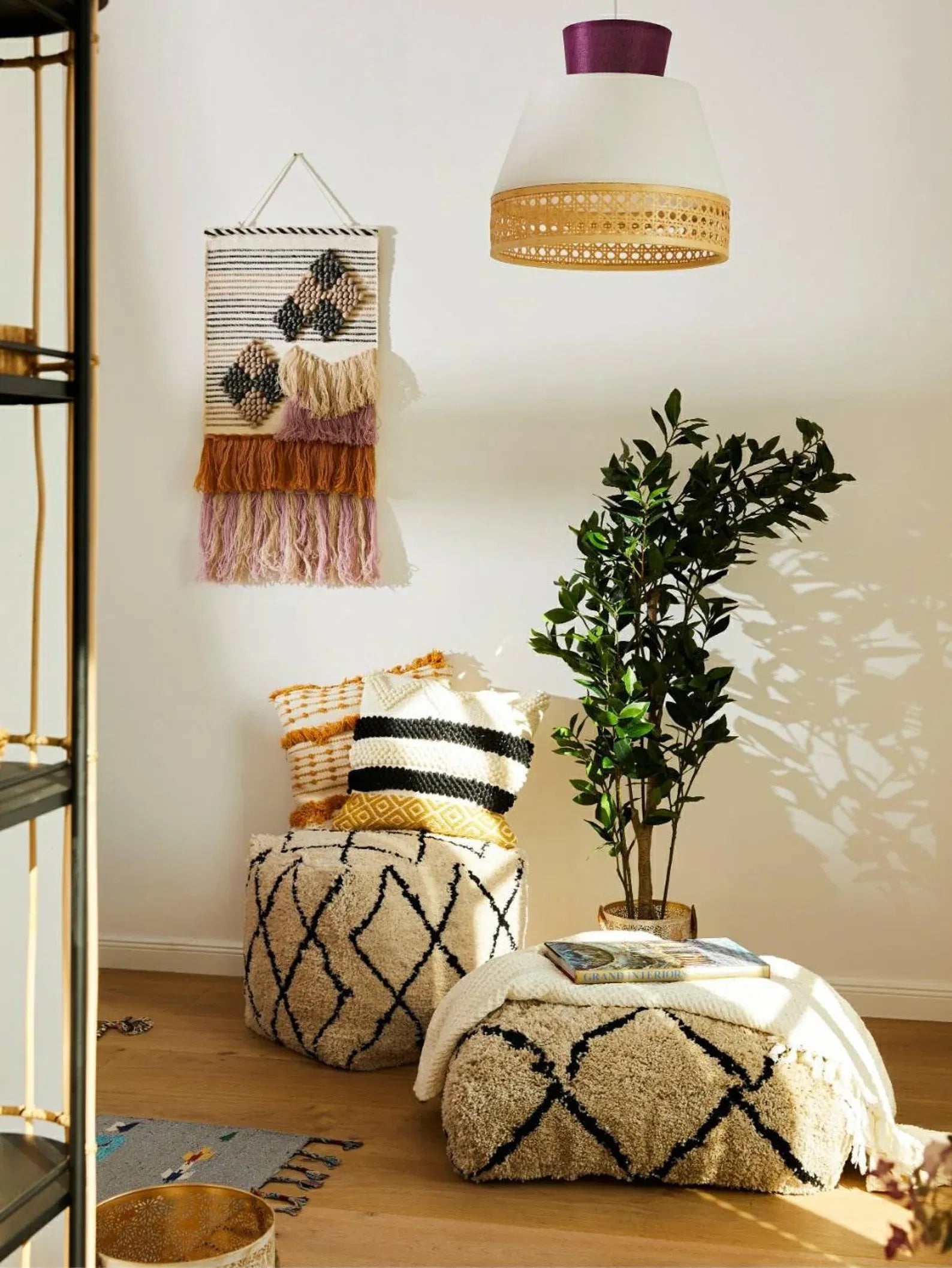 Serene Threads Pouf