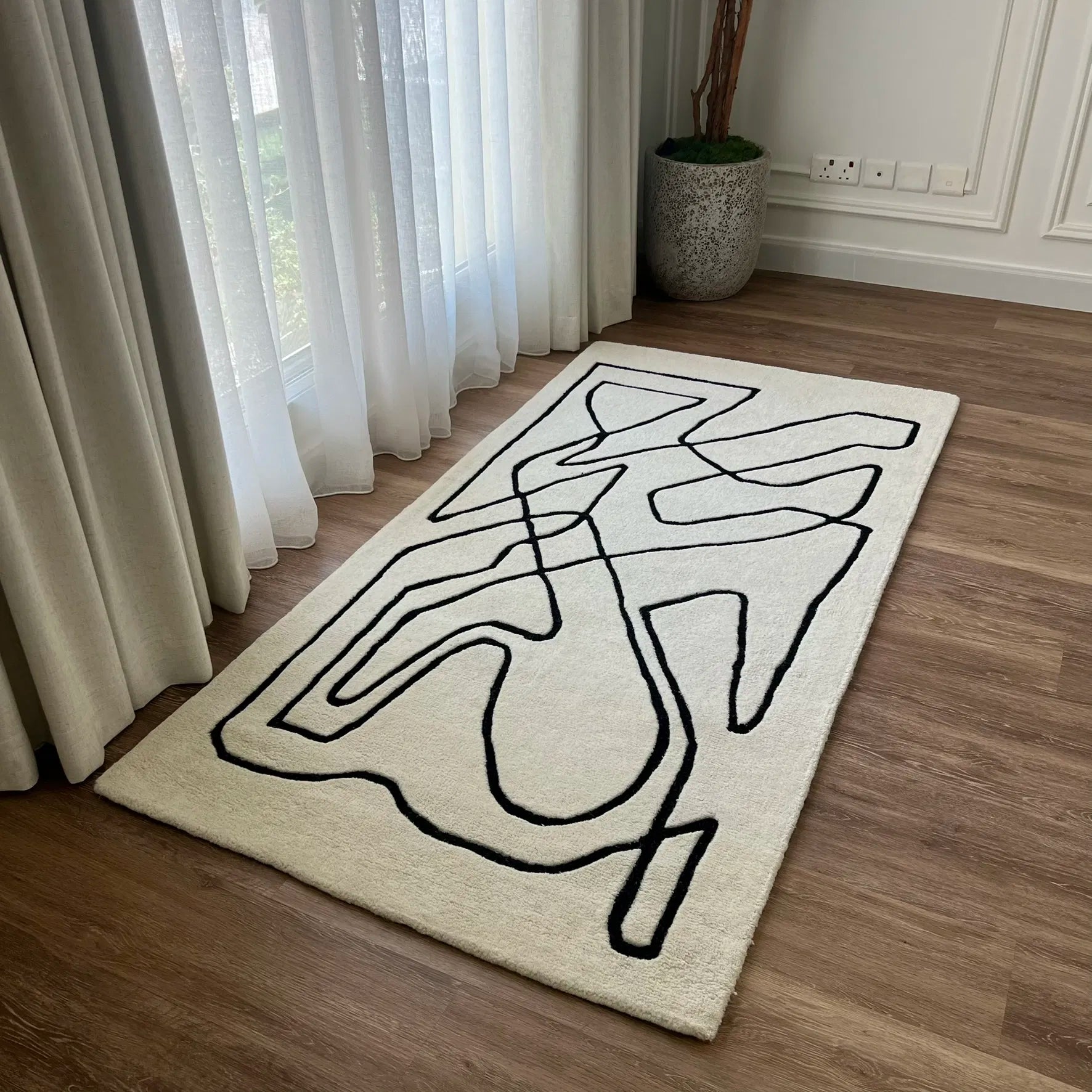 Pure Wool Carpet Varnek Cream (Square)