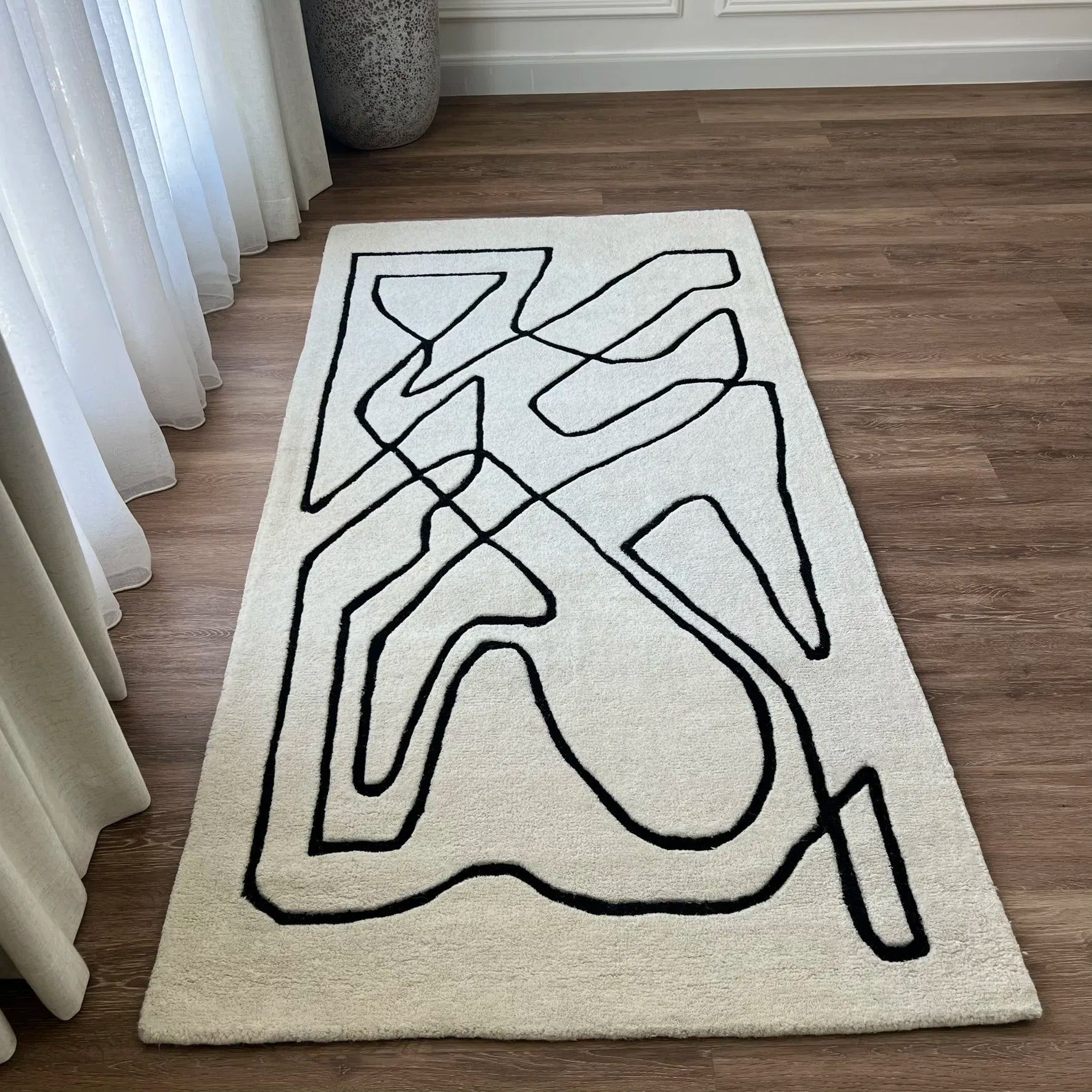 Pure Wool Carpet Varnek Cream (Square)