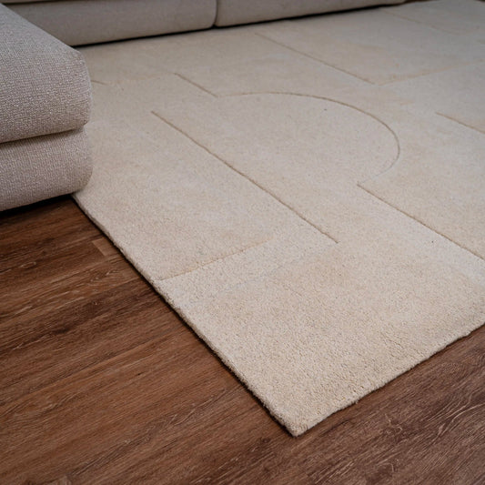 Pure Wool Carpet Premio Beige (Rectangle)