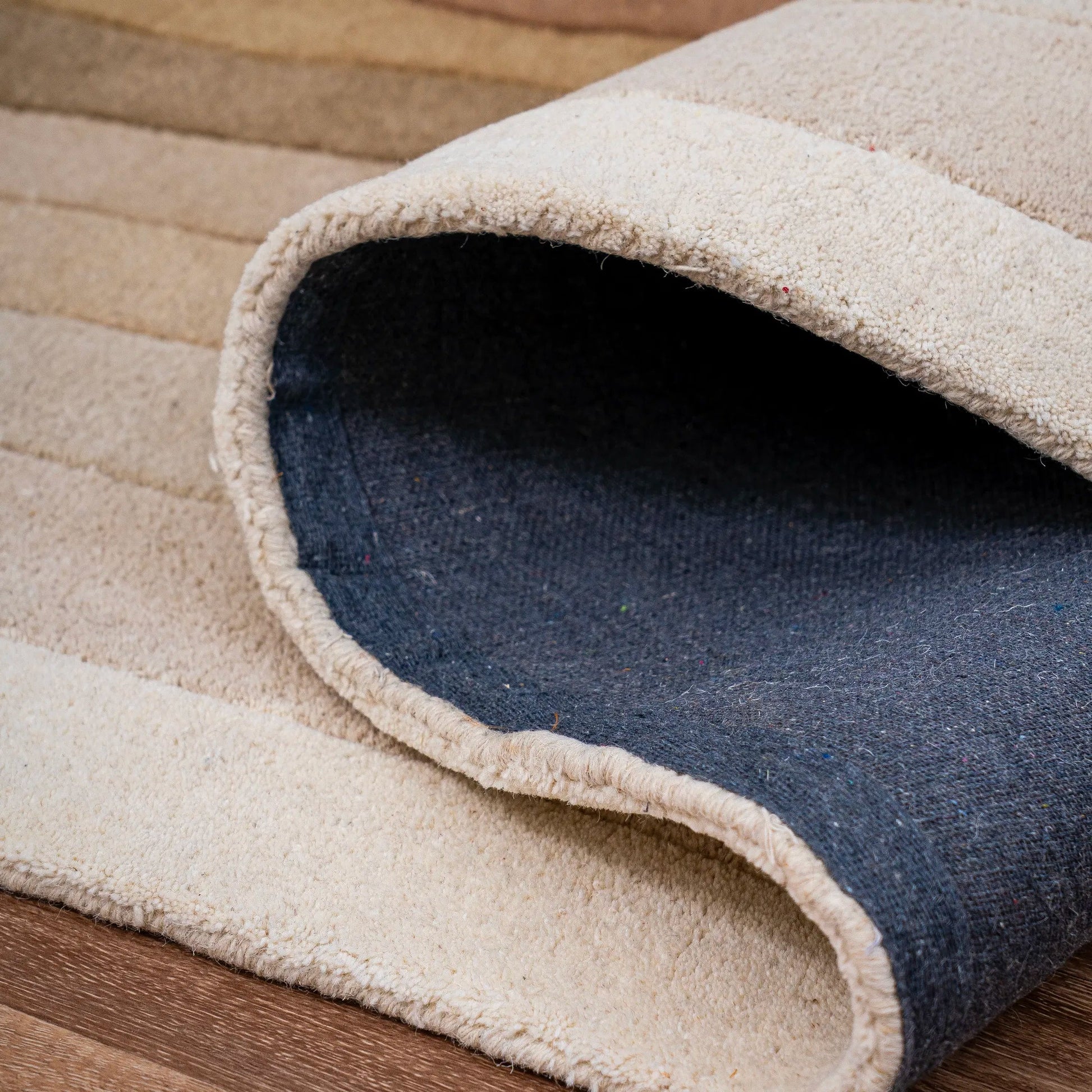 Pure Wool Carpet Contour Beige (Runner)