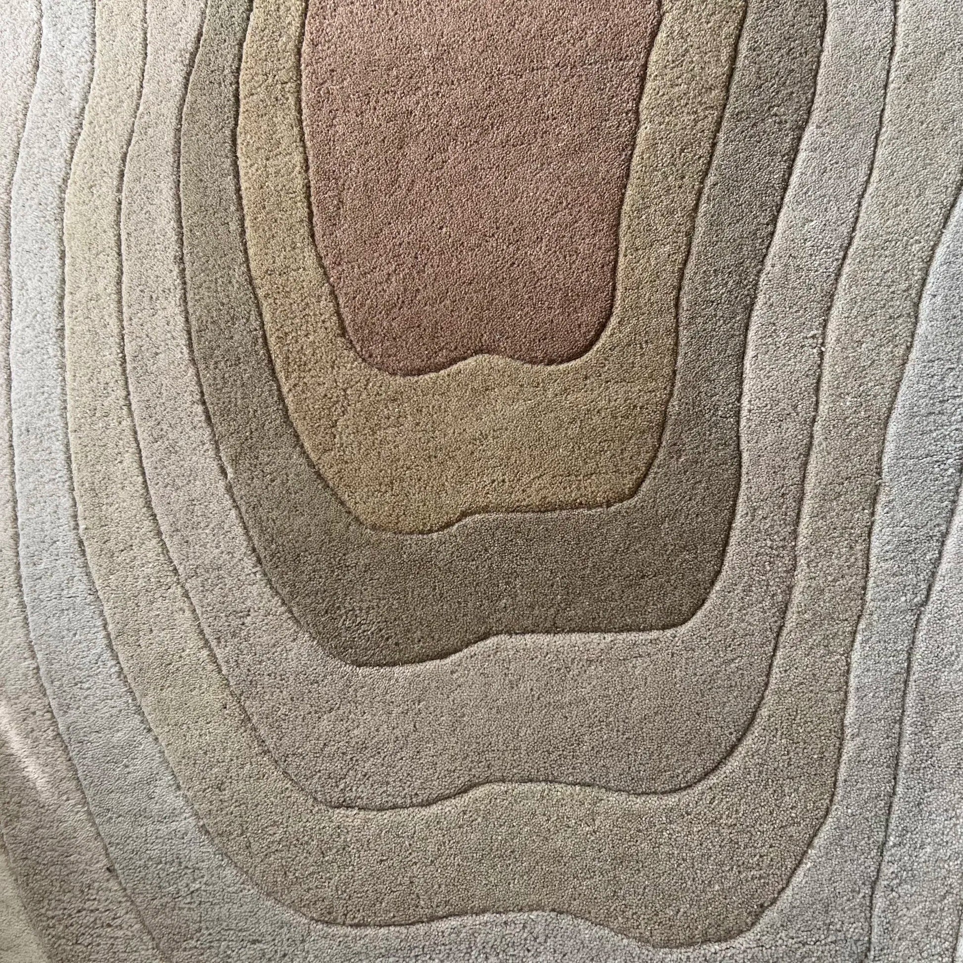 Pure Wool Carpet Contour Beige (Rectangle)