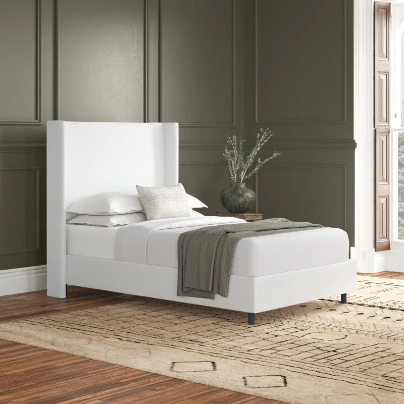 Percy Upholstered Bed (Choose size, fabric, colour & legs)