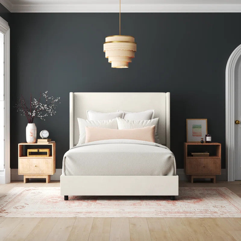 Percy Upholstered Bed (Choose size, fabric, colour & legs)
