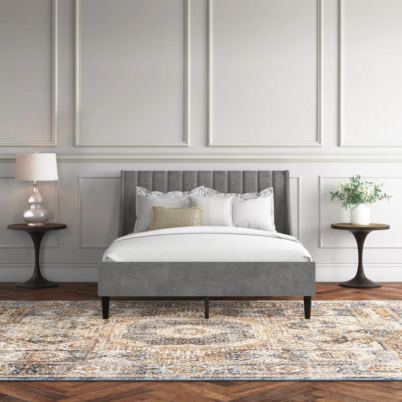 Stanley Upholstered Bed (Choose size, fabric, colour & legs)