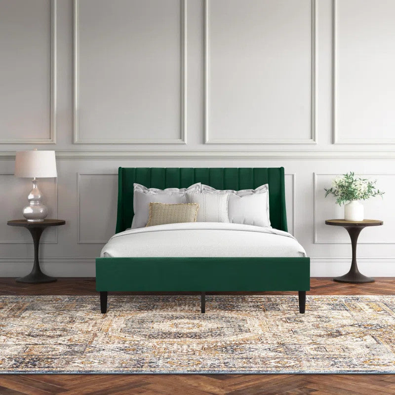 Stanley Upholstered Bed (Choose size, fabric, colour & legs)