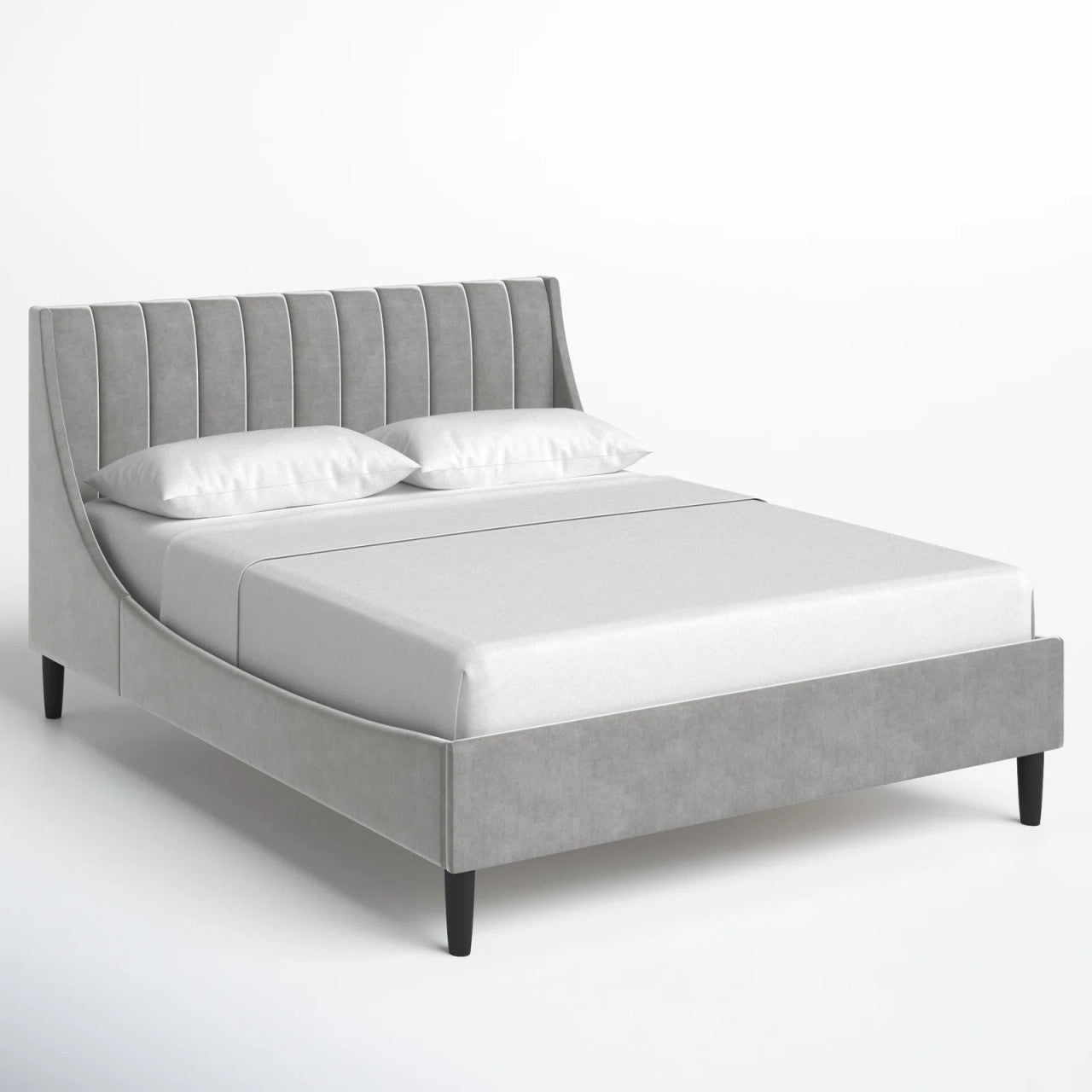 Stanley Upholstered Bed (Choose size, fabric, colour & legs)