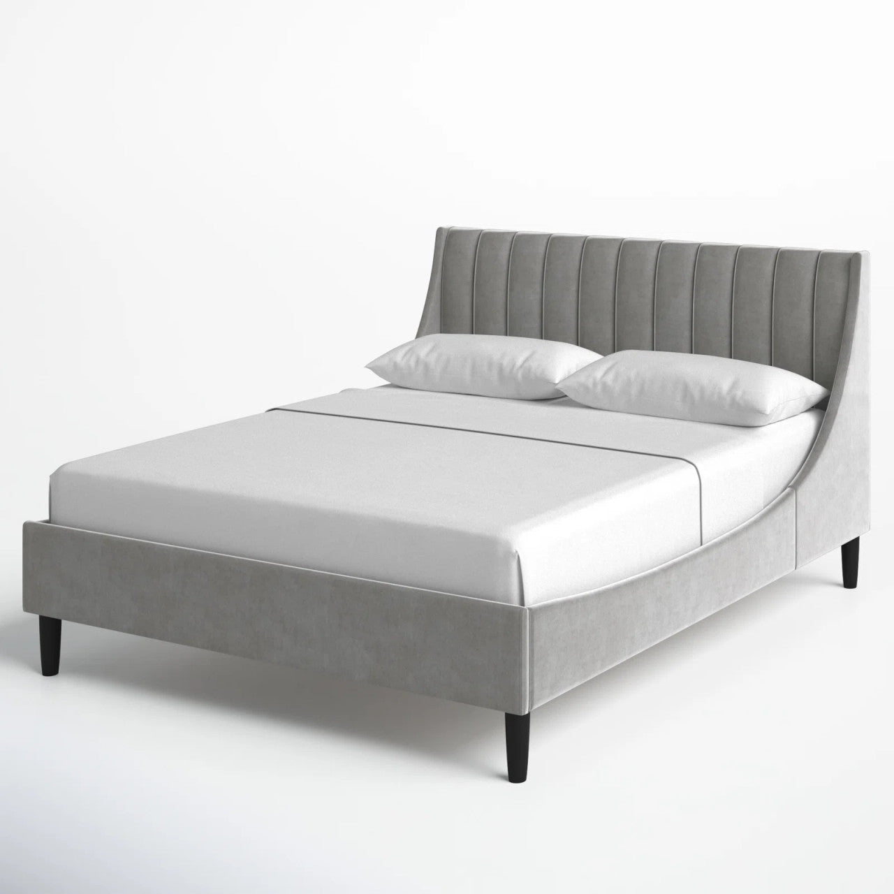 Stanley Upholstered Bed (Choose size, fabric, colour & legs)