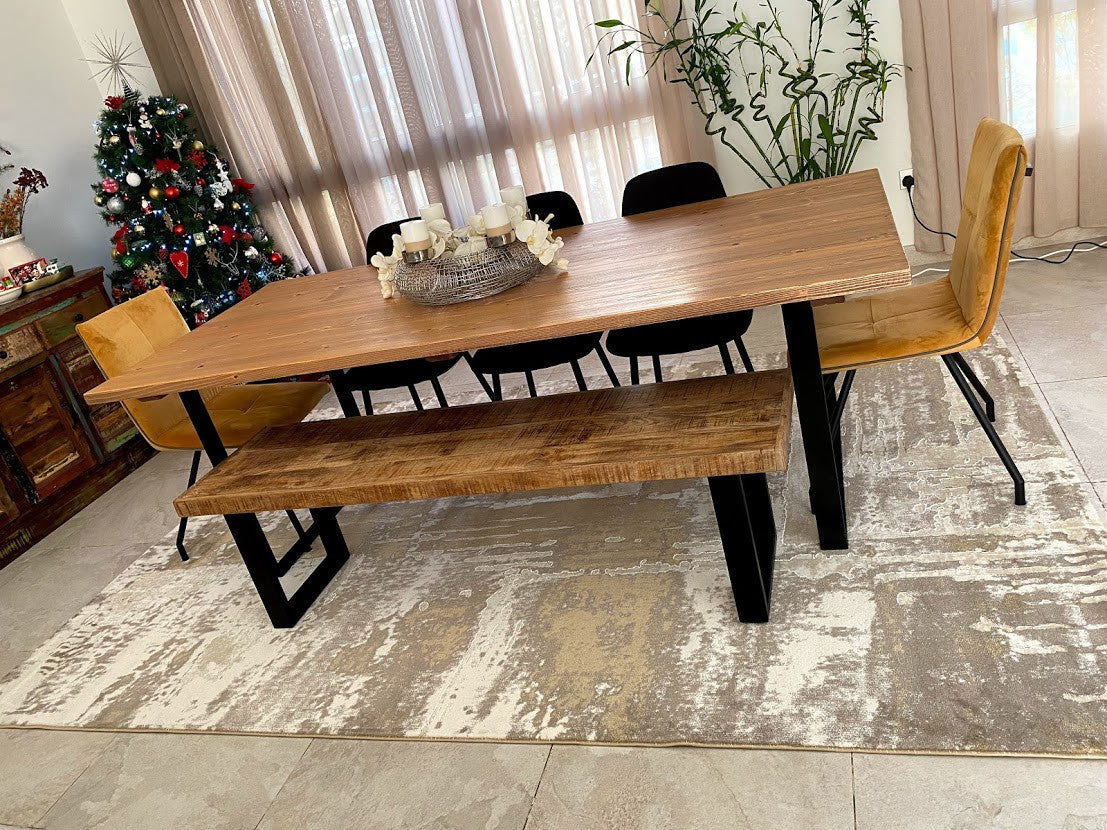 Dining Table (Mango Wood) Industrial style