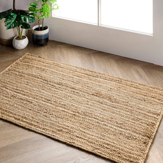 Thermi Braided Natural Beige Carpet (Square)