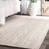 Pai Braided Jute White Carpet (Rectangle)