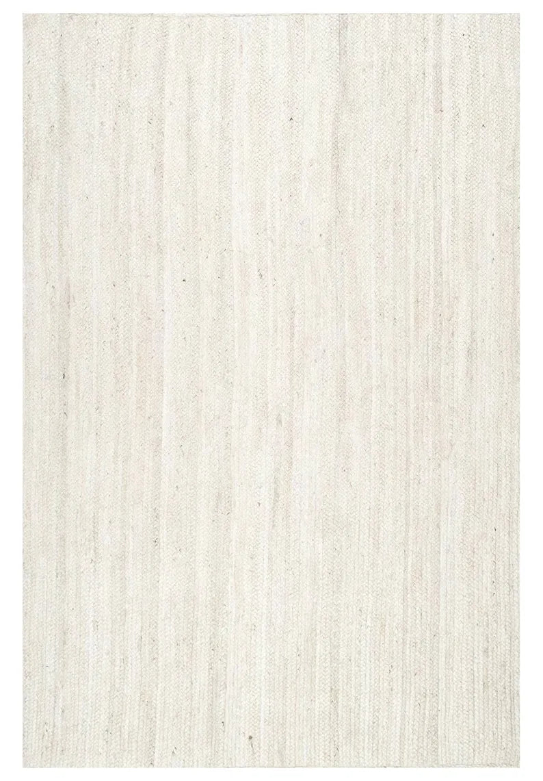 Pai Braided Jute White Carpet (Rectangle)