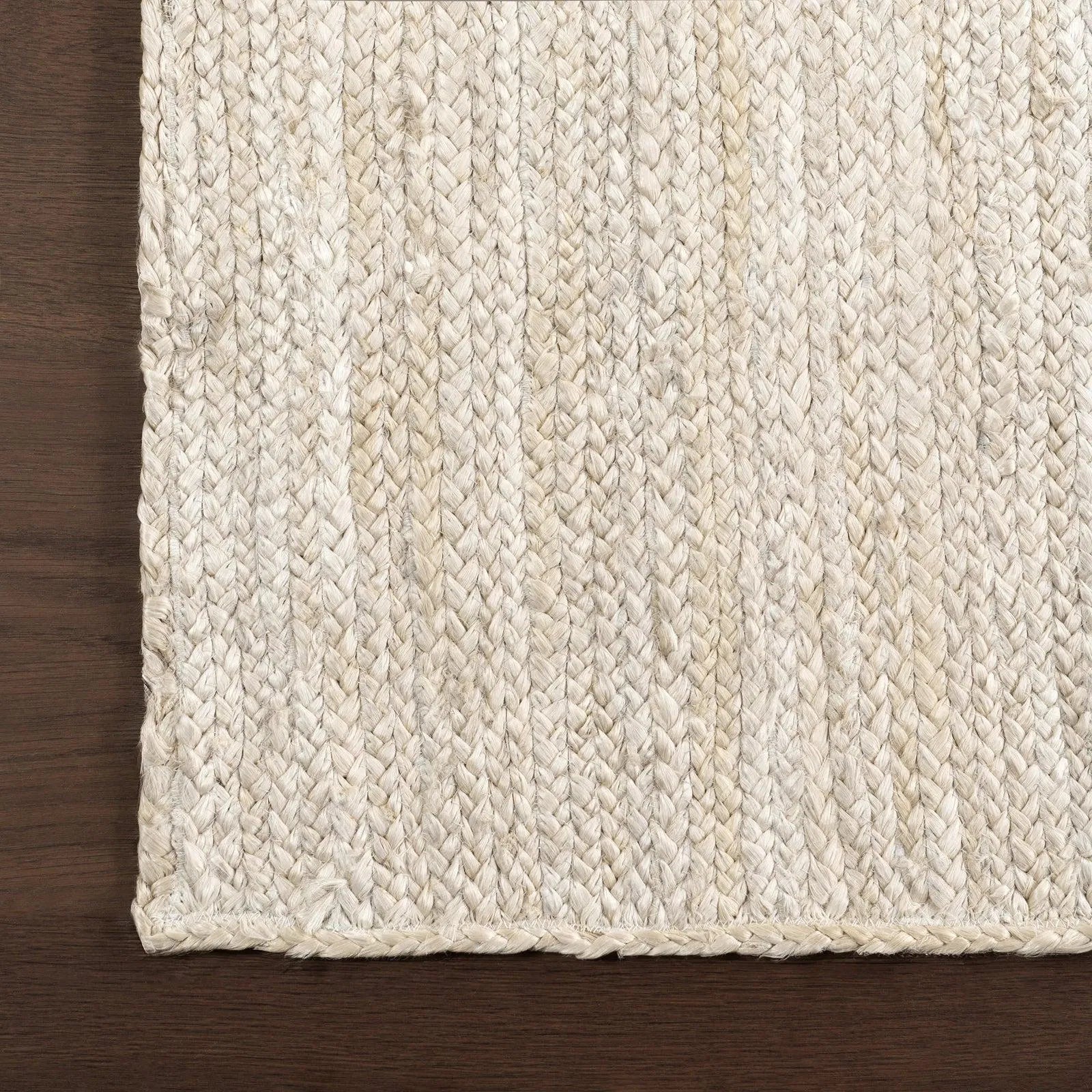 Pai Braided Jute White Carpet (Rectangle)