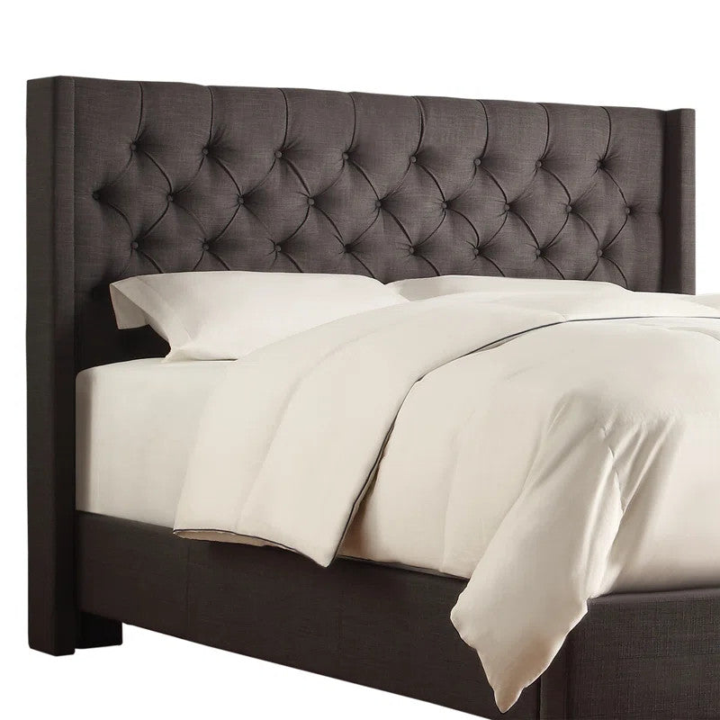Leslie Upholstered Bed (Choose size, fabric, colour & legs)