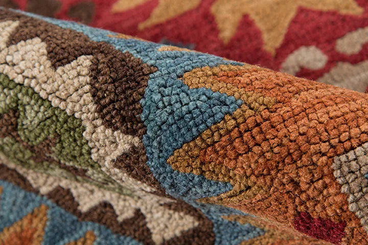 Settat Multi-Coloured Kilim Carpet (Rectangle)