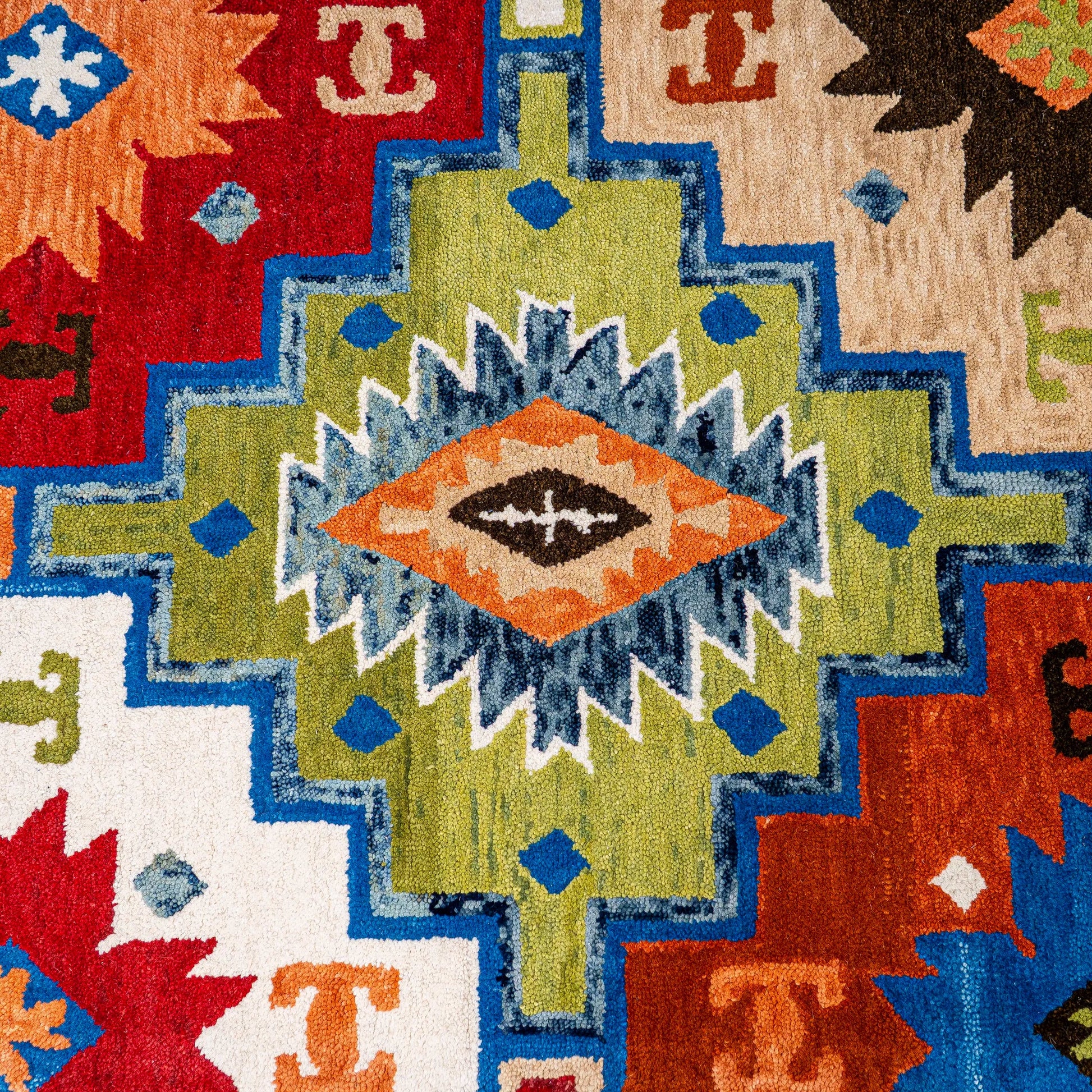 Settat Multi-Coloured Kilim Carpet (Rectangle)