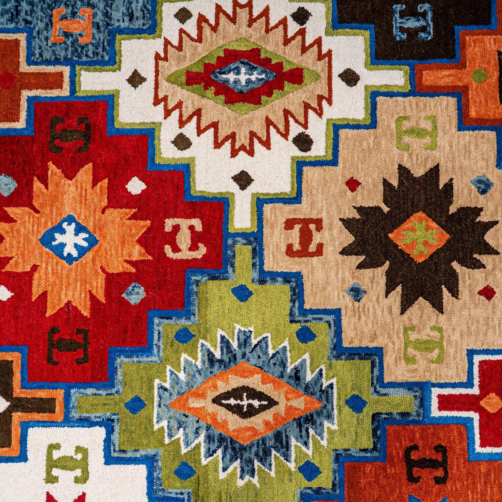 Settat Multi-Coloured Kilim Carpet (Rectangle)