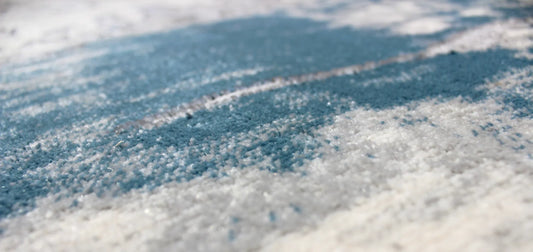 Lamit Grey Azure Blue Carpet (Doormat)