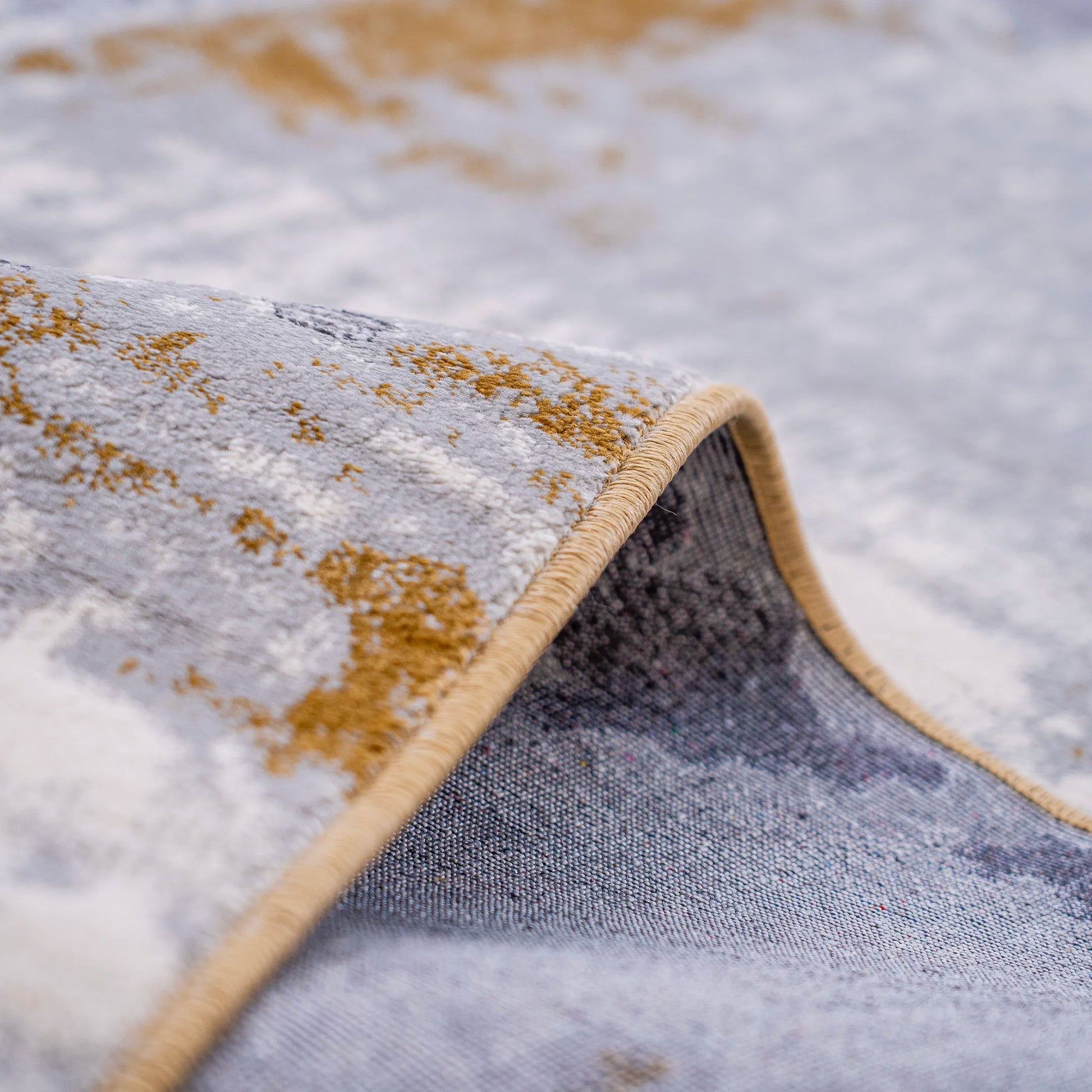 Greg Grey Gold Carpet (Runner)