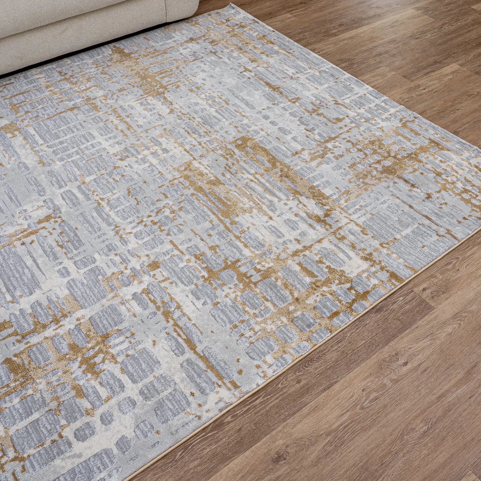 Pricus Grey Gold Carpet (Rectangle)
