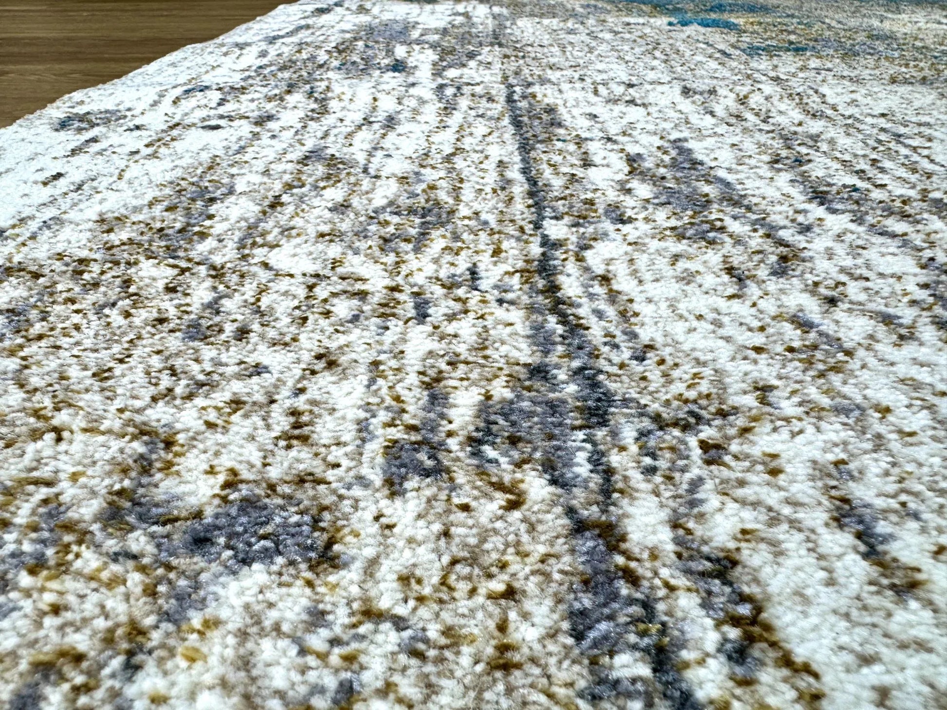 Blendz Beige Turquoise Carpet (Rectangle)