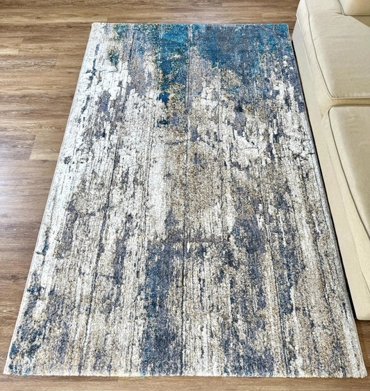 Blendz Beige Turquoise Carpet (Rectangle)