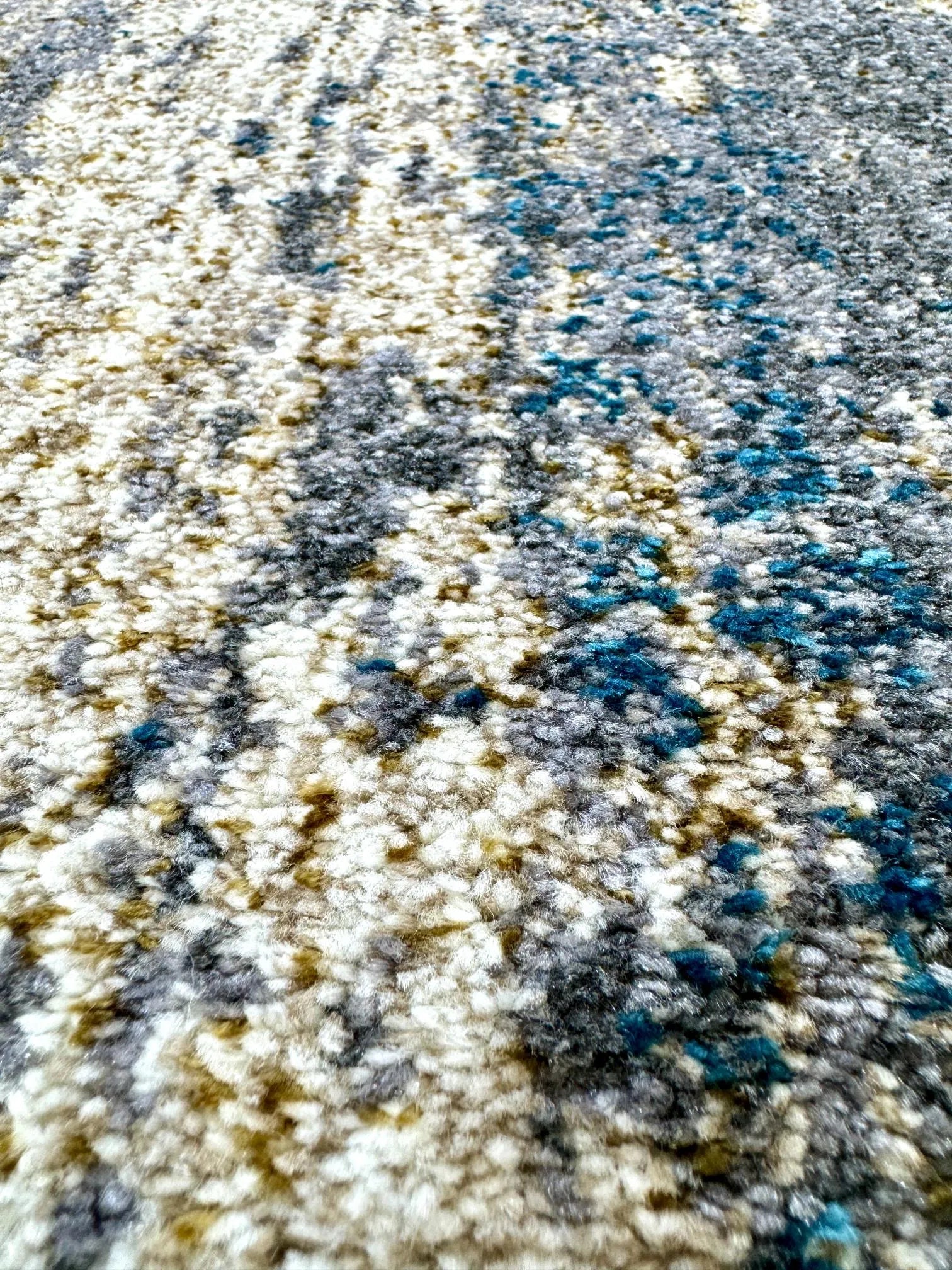 Blendz Beige Turquoise Carpet (Rectangle)