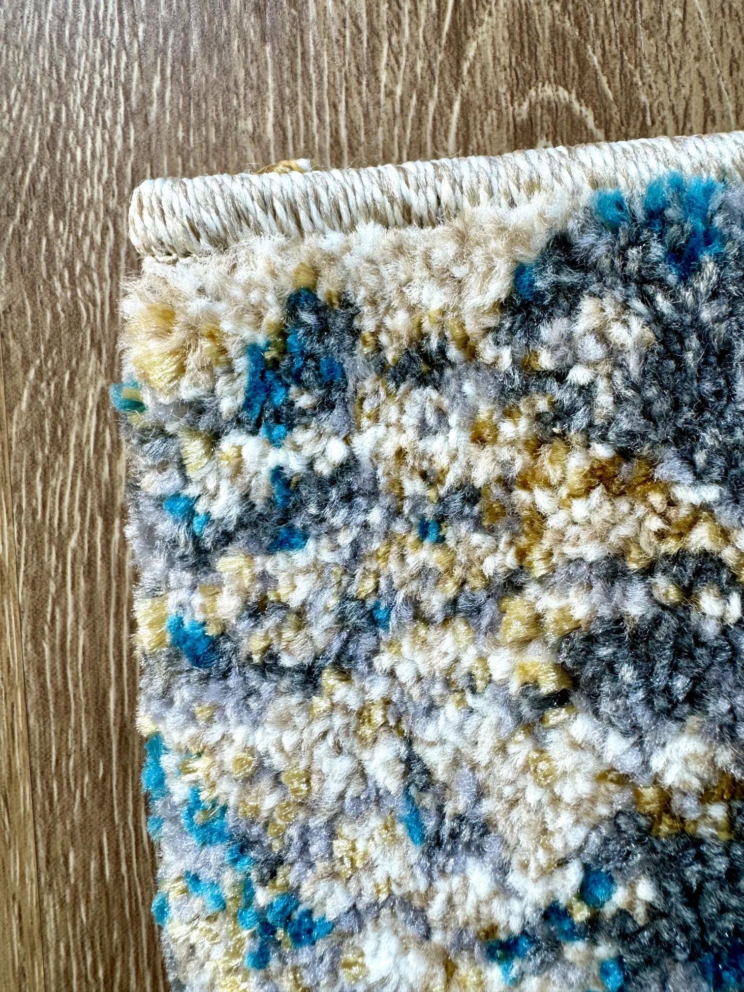 Blendz Beige Turquoise Carpet (Rectangle)