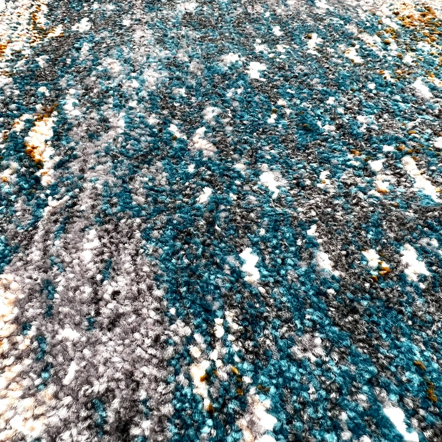 Kallit Grey Turqouise Blue Carpet (Rectangle)