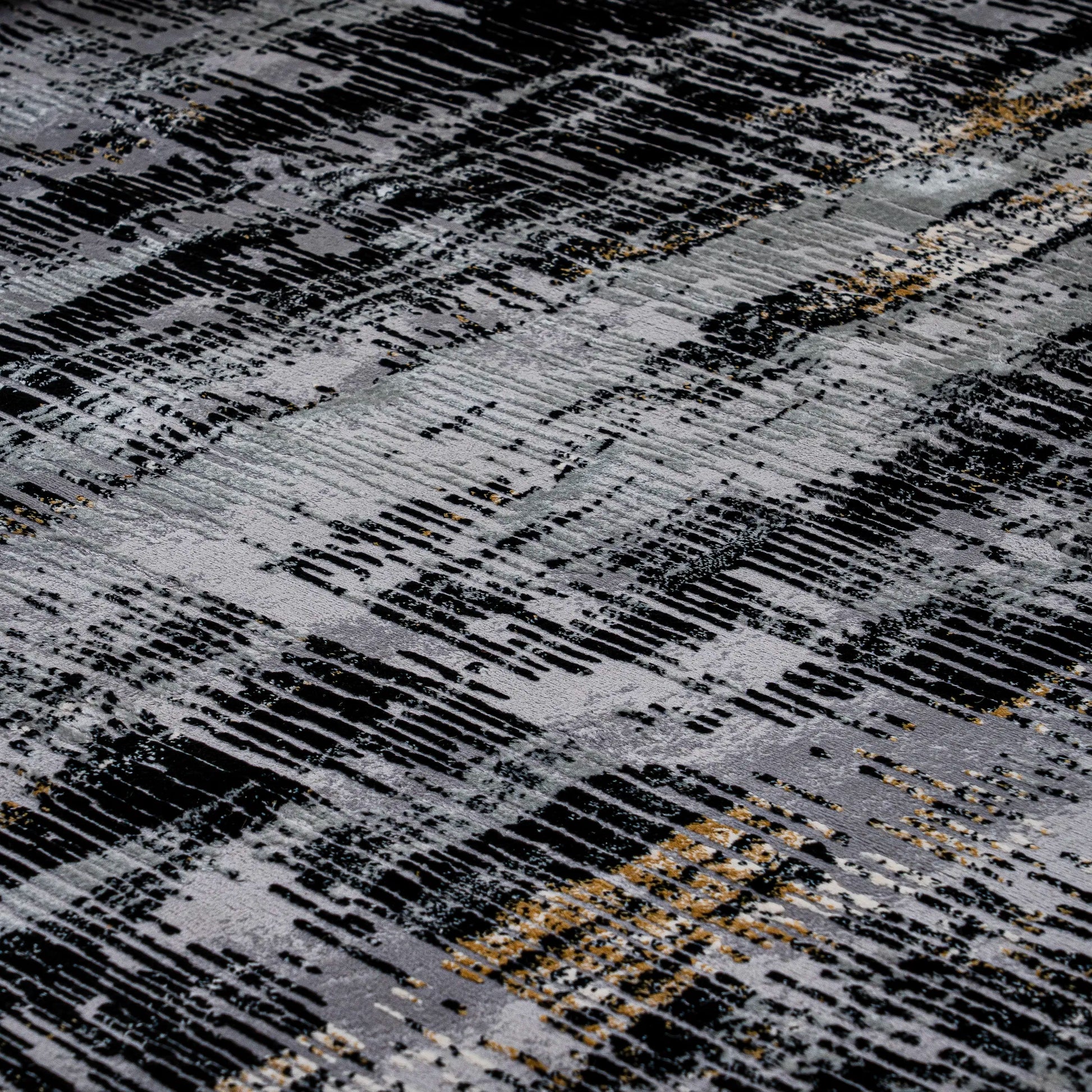 Maram Grey Black Carpet (Rectangle)