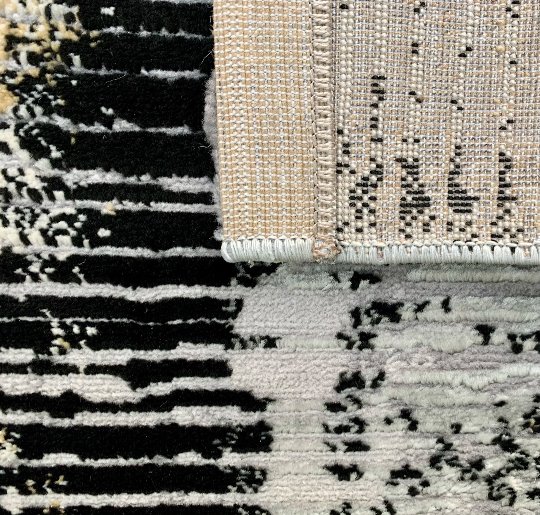 Maram Grey Black Carpet (Rectangle)