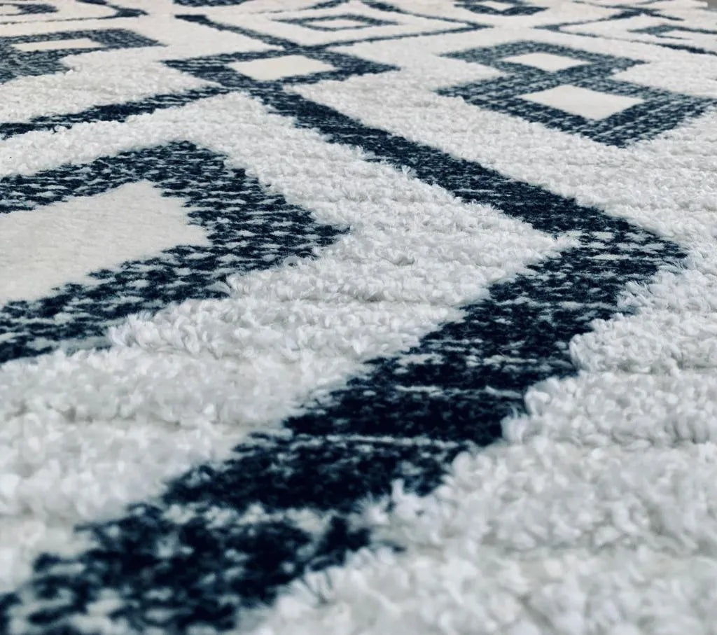 Nikka Cream Black Carpet (Rectangle)