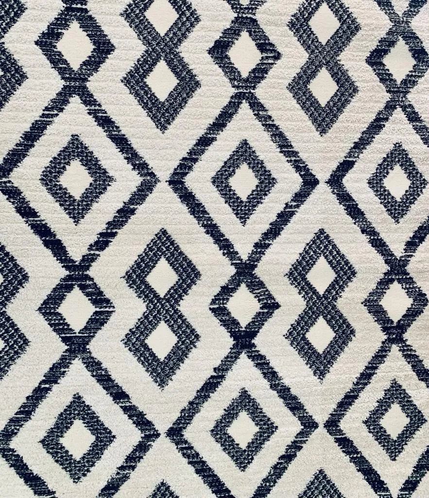 Nikka Cream Black Carpet (Rectangle)