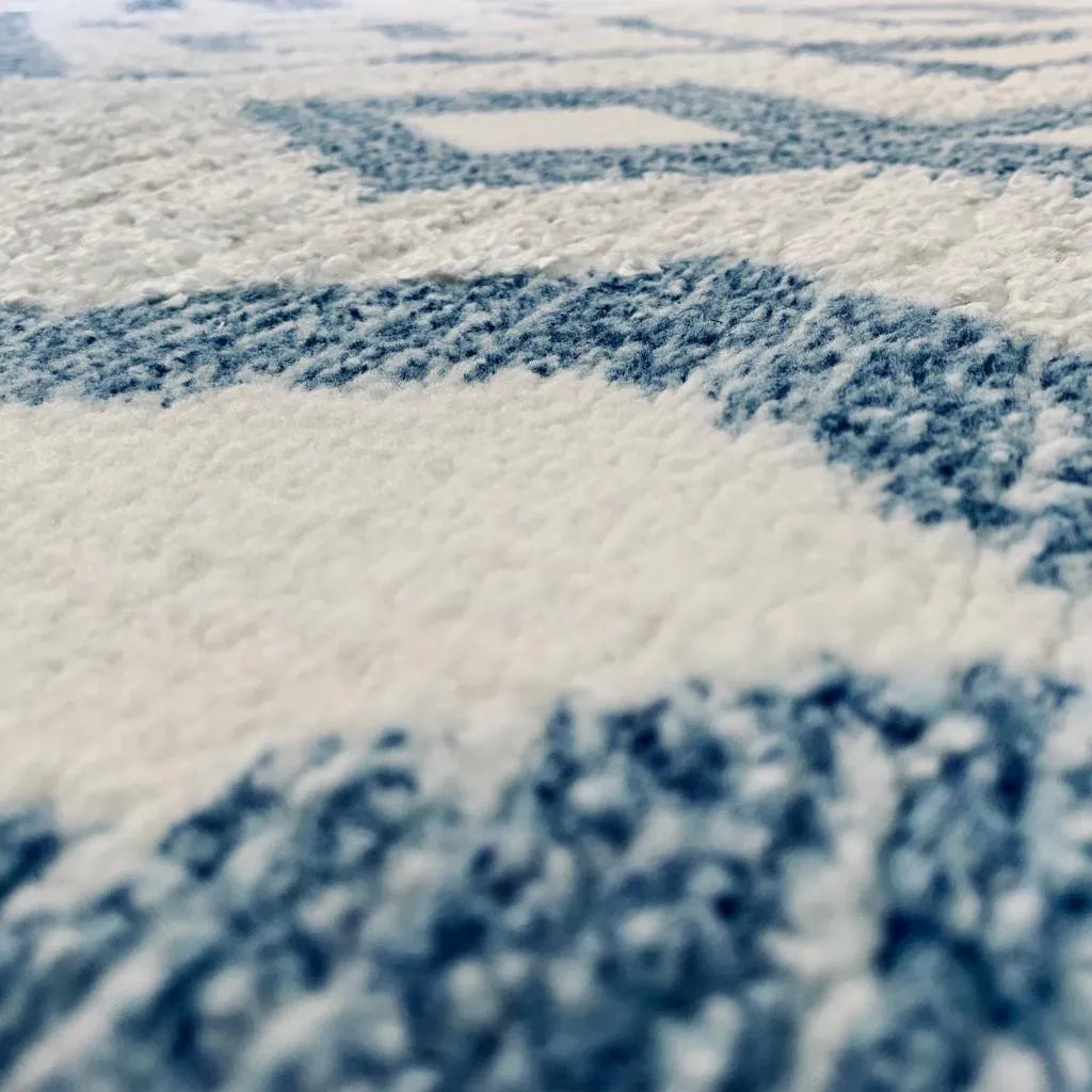 Gyfel Cream Blue Carpet (Rectangle)