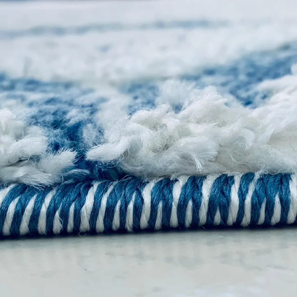 Gyfel Cream Blue Carpet (Rectangle)