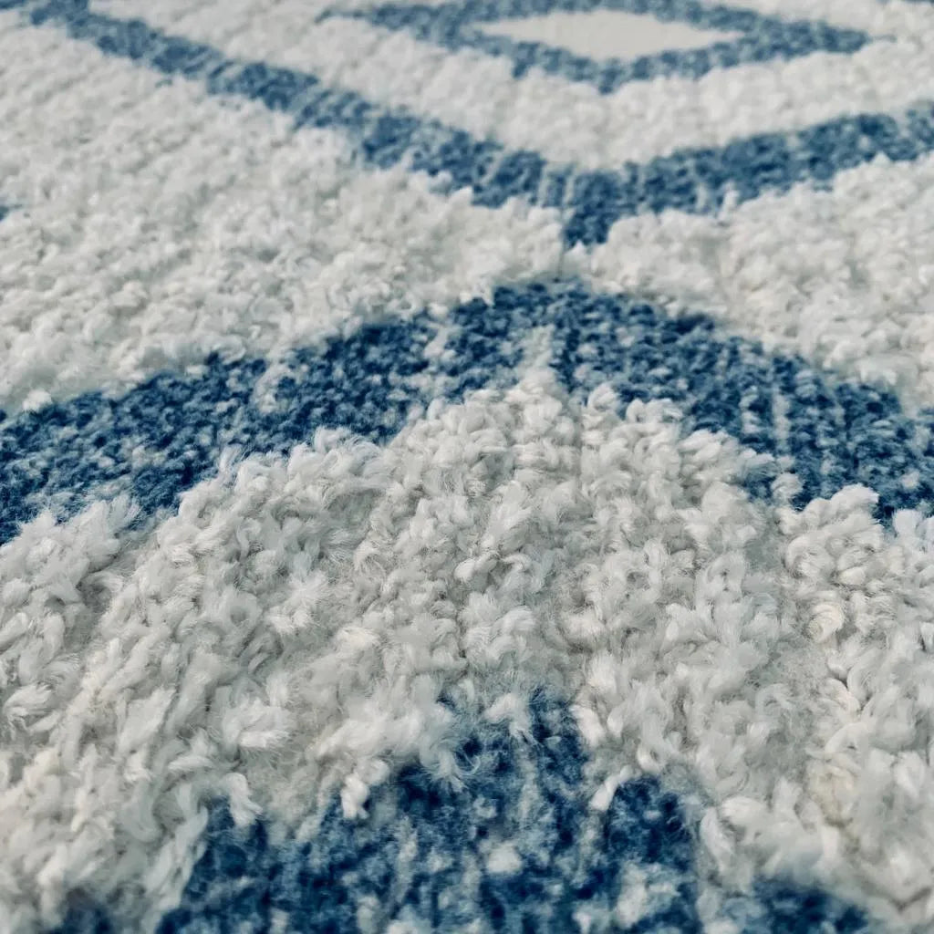 Gyfel Cream Blue Carpet (Rectangle)