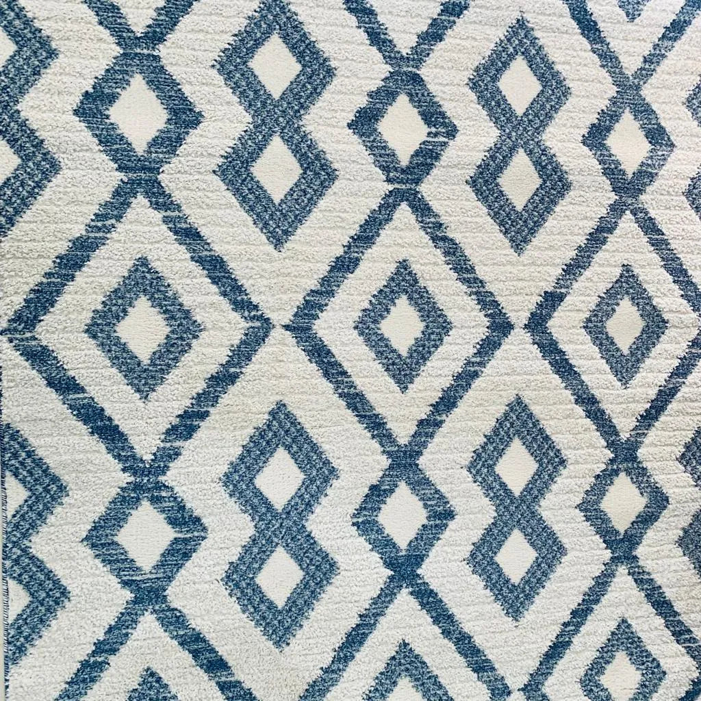 Gyfel Cream Blue Carpet (Rectangle)