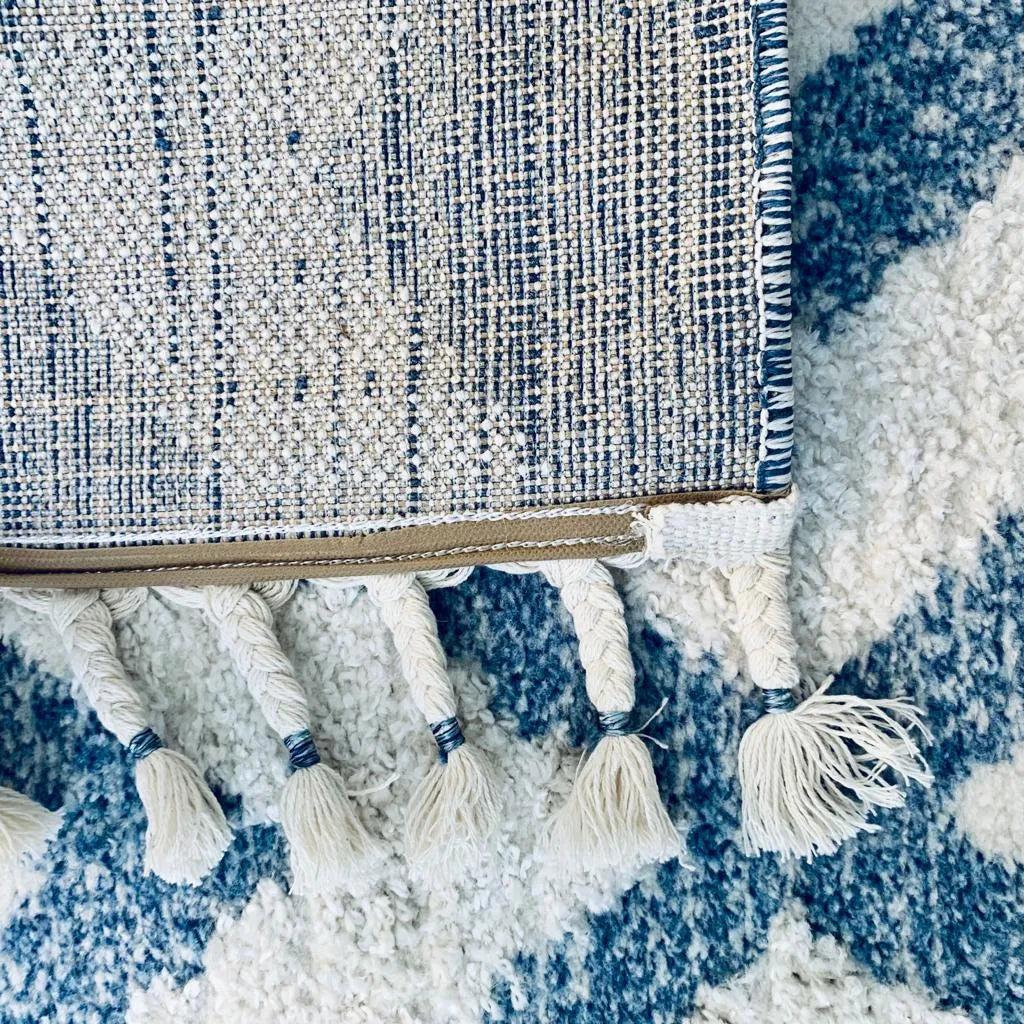 Gyfel Cream Blue Carpet (Rectangle)