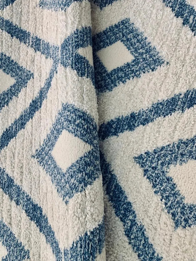 Gyfel Cream Blue Carpet (Rectangle)