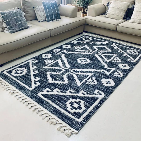 Iona Cream Black Carpet (Rectangle)