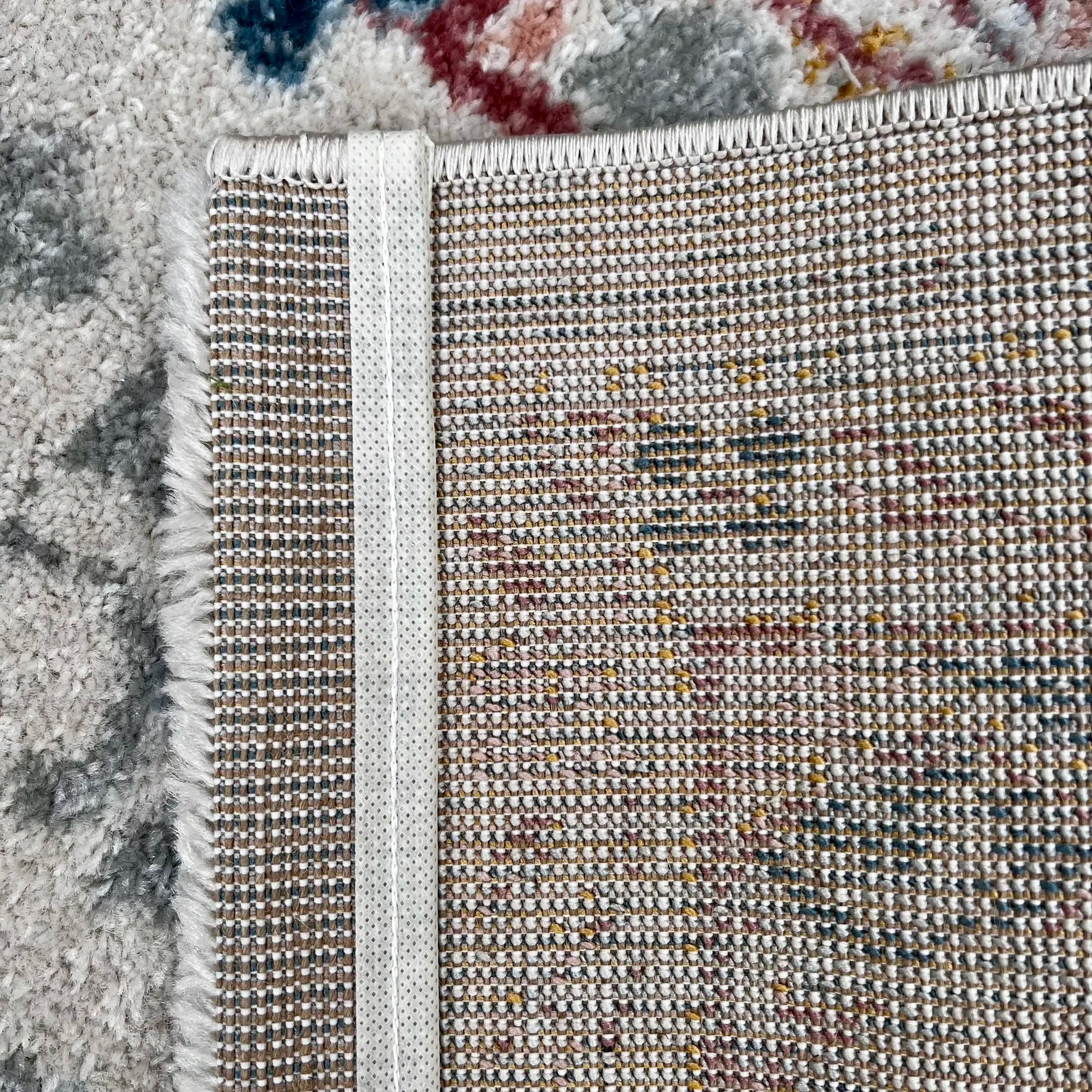 Epiva Cream Pink Distressed Design Carpet (Runner)