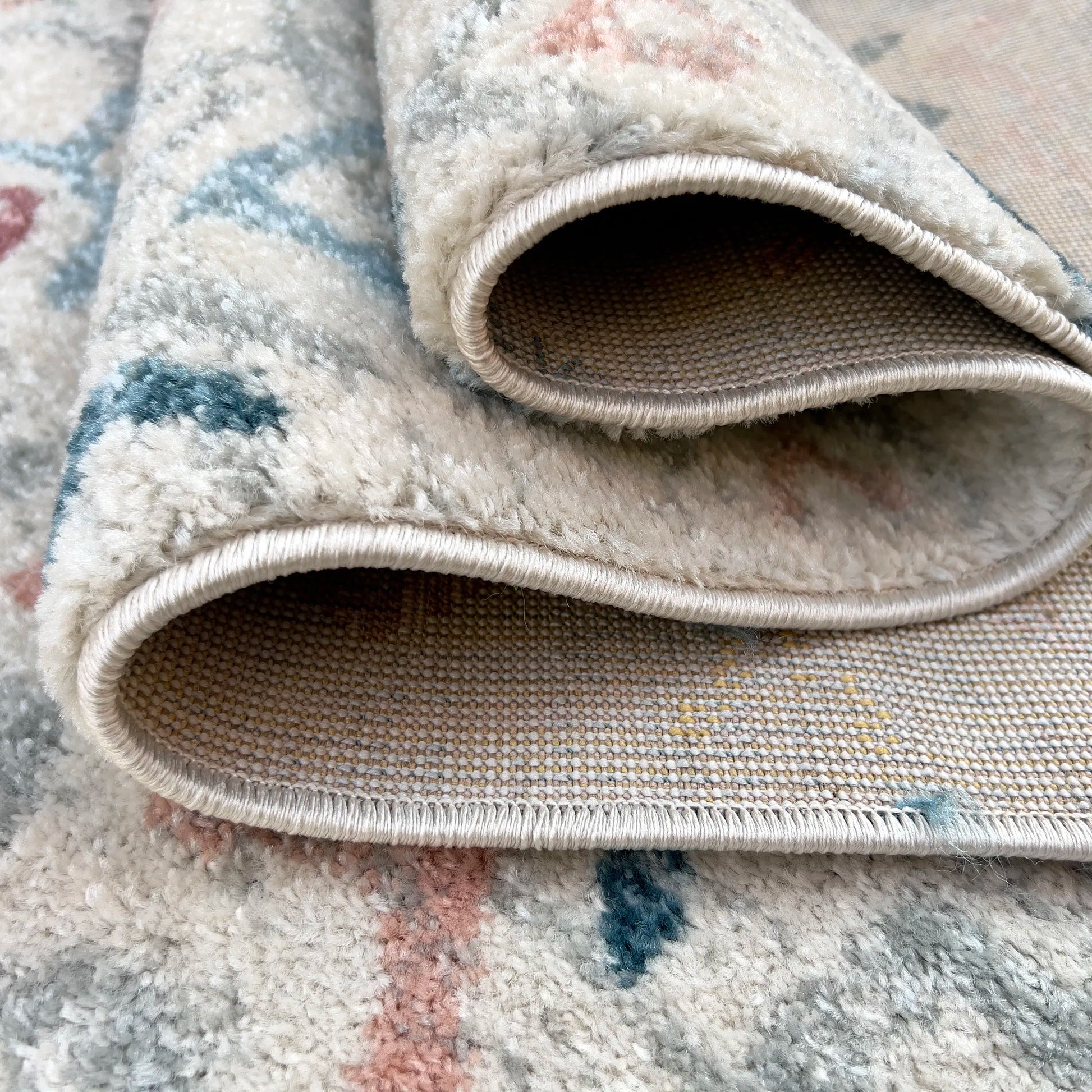 Tribe Multicolour Distressed Design Carpet (Rectangle)