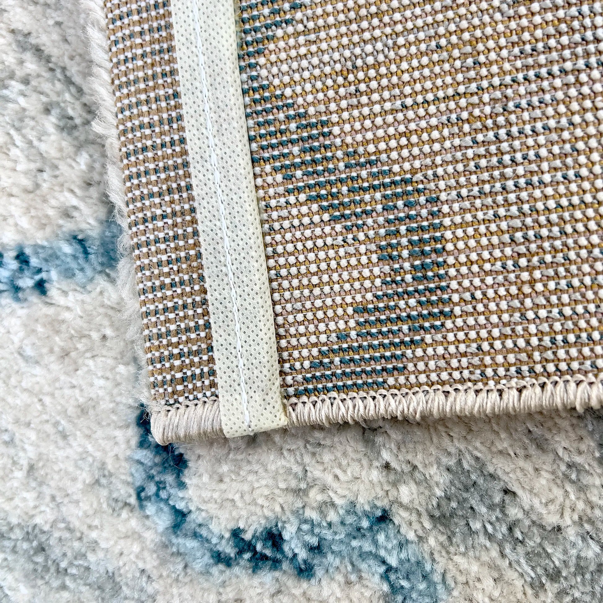 Tribe Multicolour Distressed Design Carpet (Rectangle)
