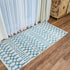 Bridgeton Cream Navy Blue Distressed Design Carpet (Runner)