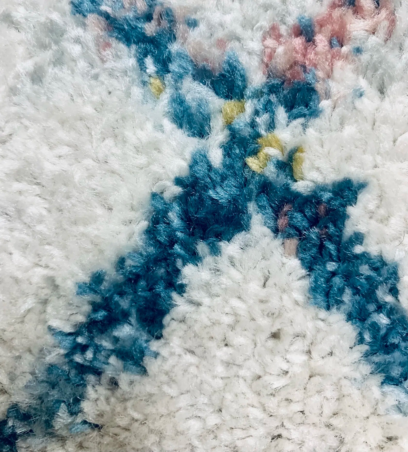 Chalkida Distressed Design Cream Multi-colour Carpet (Runner)